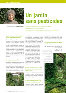 Un jardin sans pesticides