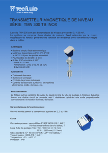 transmetteur magnétique de niveau série tmn 300 tb inox