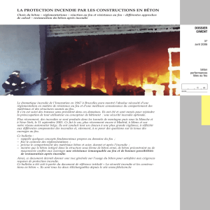 la protection incendie par les constructions en béton