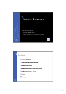 Atelier 4 - L`évaluation des marques VDEF