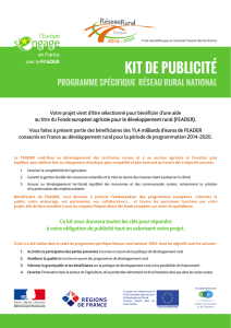 kit de publicité - Réseau Rural Français