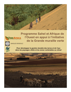 Programme Sahel et Afrique de l`Ouest en appui à l`initiative de la
