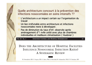 Quelle architecture concourt à la prévention des infections