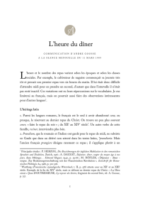 L`heure du dîner - Académie royale de langue et de littérature