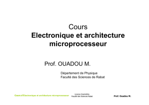 Electronique et architecture microprocesseur