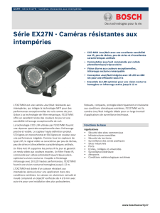 Série EX27N - Caméras résistantes aux intempéries