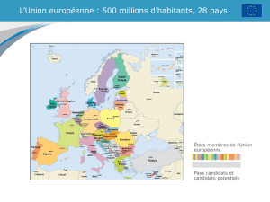 L`Union européenne : 500 millions d`habitants, 28 pays