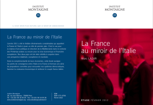 La France au miroir de l`Italie
