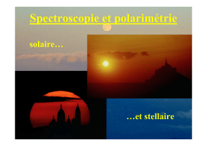 Spectroscopie et polarimétrie - ufe