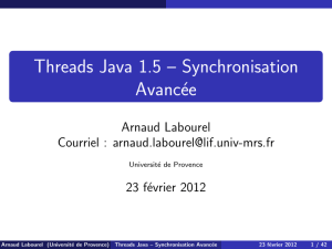 Threads Java 1.5 – Synchronisation Avancée