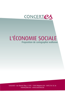Cartographie de l`économie sociale en Wallonie