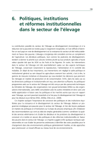 Initiative pour des politiques d`élevage en faveur des pauvres: Le