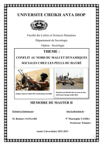 conflit au nord du mali et dynamiques sociales chez les peuls du hayré