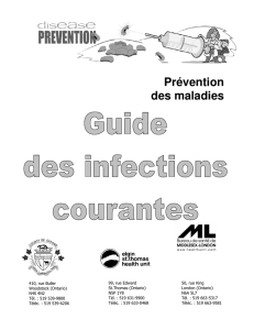 Guide concernant les infections courantes - Middlesex