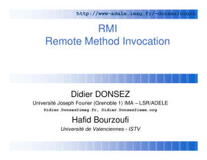 RMI Remote Method Invocation