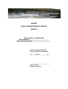Émission de permis et certificats - Notre-Dame-de