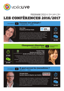 les conferences 2016/2017