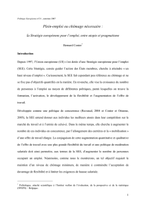 Plein-emploi ou chômage nécessaire : la Stratégie européenne