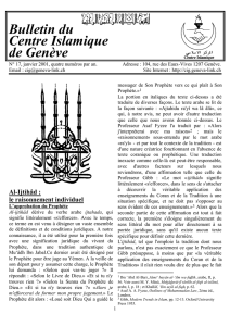 Bulletin n°17 - Centre Islamique de Genève