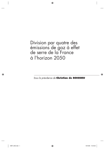 Division par quatre des émissions de gaz à effet de serre de la