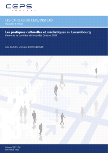 Les pratiques culturelles et médiatiques au Luxembourg