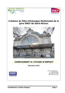 Complement d`Etude d`impact - Saint