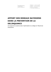apport des reseaux bayesiens dans la prevention de la delinquance