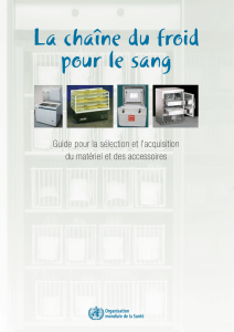 La chaîne du froid pour le sang pdf, 697kb