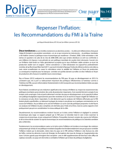 Repenser l`Inflation: les Recommandations du FMI à la Traîne