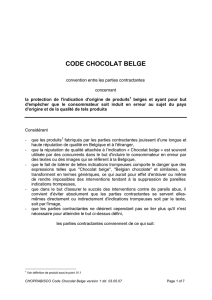 fr code chocolat belge