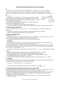 Exercices de dynamique, avec énergie - Jean