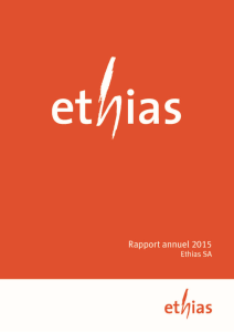 Ethias SA - Rapport annuel 2015 Final