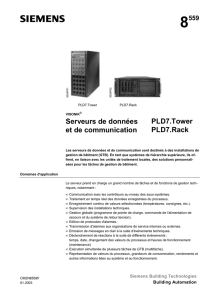 Serveurs de données et de communication PLD7.Tower PLD7.Rack
