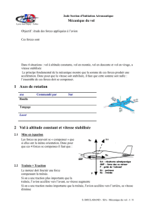 Mécanique du vol - Section d`Initiation Aéronautique