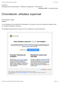 Chromebook: utilisateur supervisé | aeemtech