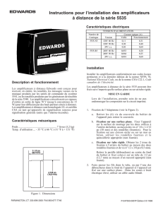 Instructions pour l`installation des amplificateurs à distance de la