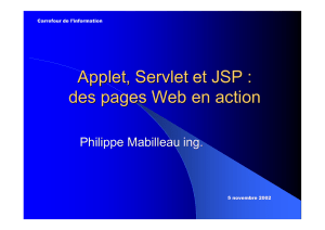 Applet, Servlet et JSP : des pages Web en action