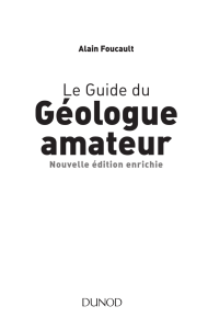 Le Guide du géologue amateur