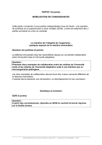 PARTIE I (8 points) - Académie de Montpellier