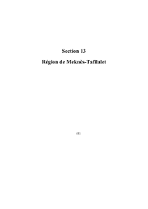 Section 13 Région de Meknès-Tafilalet