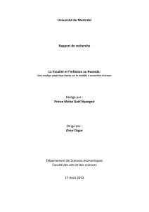 Université de Montréal Rapport de recherche La fiscalité et l`inflation