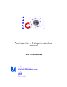Archéomagnetisme et datation archéomagnetique