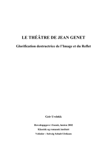 Le théâtre de Jean Genet