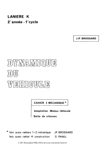 DYNAMIQUE DU VEHICULE - Cahier 3