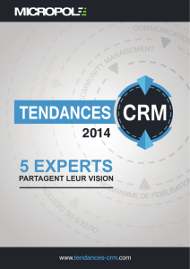 Livre Blanc Tendances CRM 2014