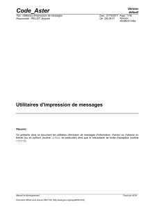 Utilitaires d`impression de messages