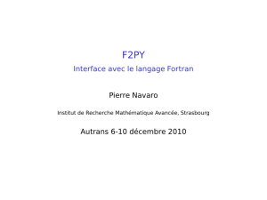 F2PY - CNRS