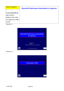 Pace Maker et défibrillateur en urgence