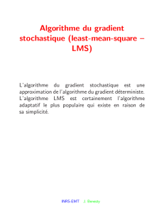 Algorithme du gradient stochastique (least-mean
