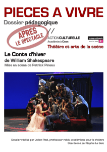 THEATRE ET ARTS DE LA SCENE LE CONTE D`HIVER 12/01 (à